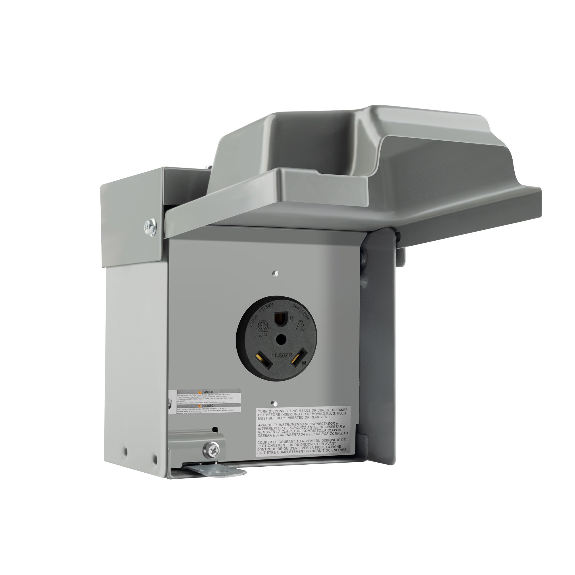 Adsafe RV Panel Box — 30A, Weather-Resistant Enclosure, Model# AD30PB